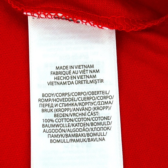 POLO RALPH LAUREN, MEN’S TEE-SHIRT, RED WITH LARHE NAVY & WHIT LOGO IN FRONT, XL - Picture 14 of 16